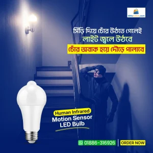 Motion Sensor Led Bulb (1 PCS)